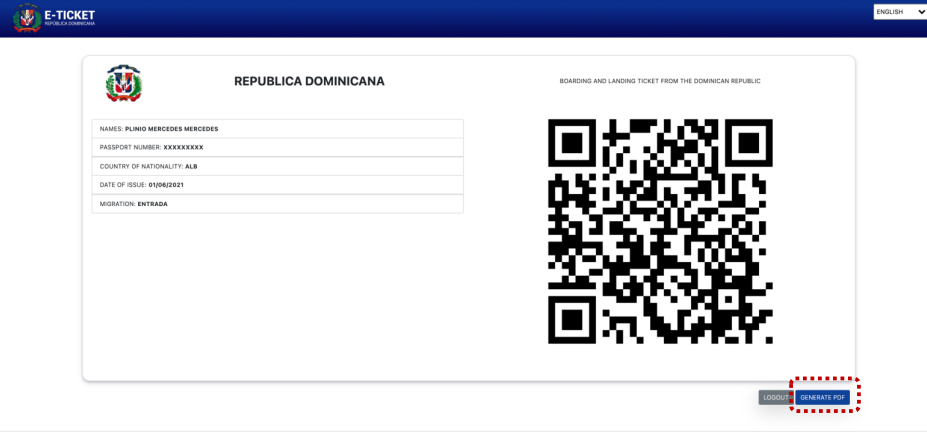 e-ticket for Dominican Republic - Dominican Travel Pro 12