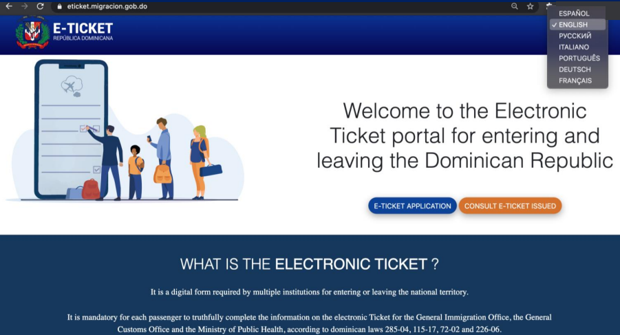 e-ticket for Dominican Republic - Dominican Travel Pro 2